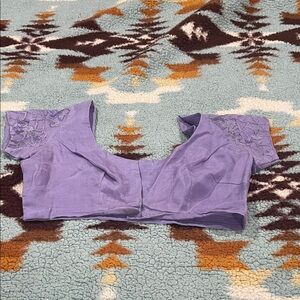 STYLUS Lavender Embroidered Blouse